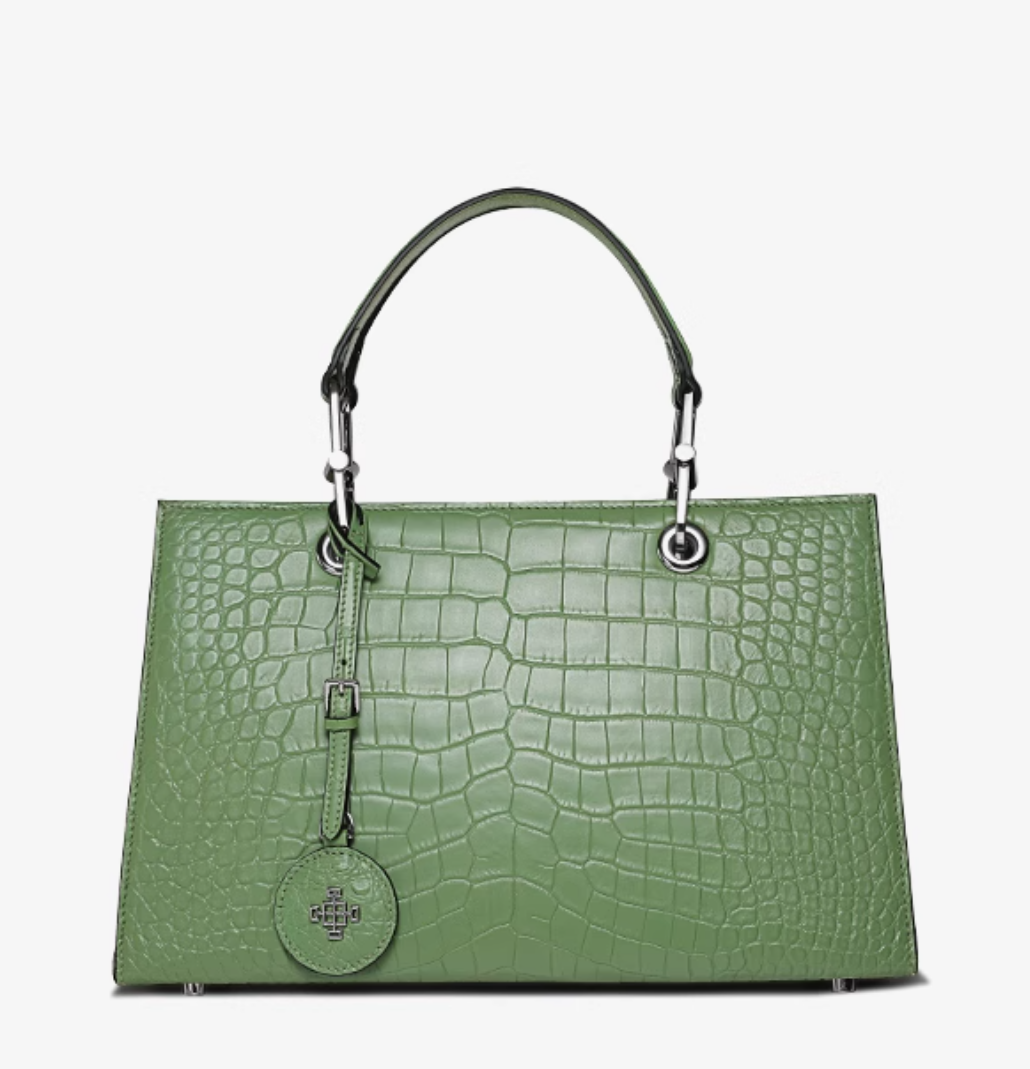 GUKAO鳄鱼皮女包包2025新款真皮奢侈品手提包老婆520送女朋友礼物